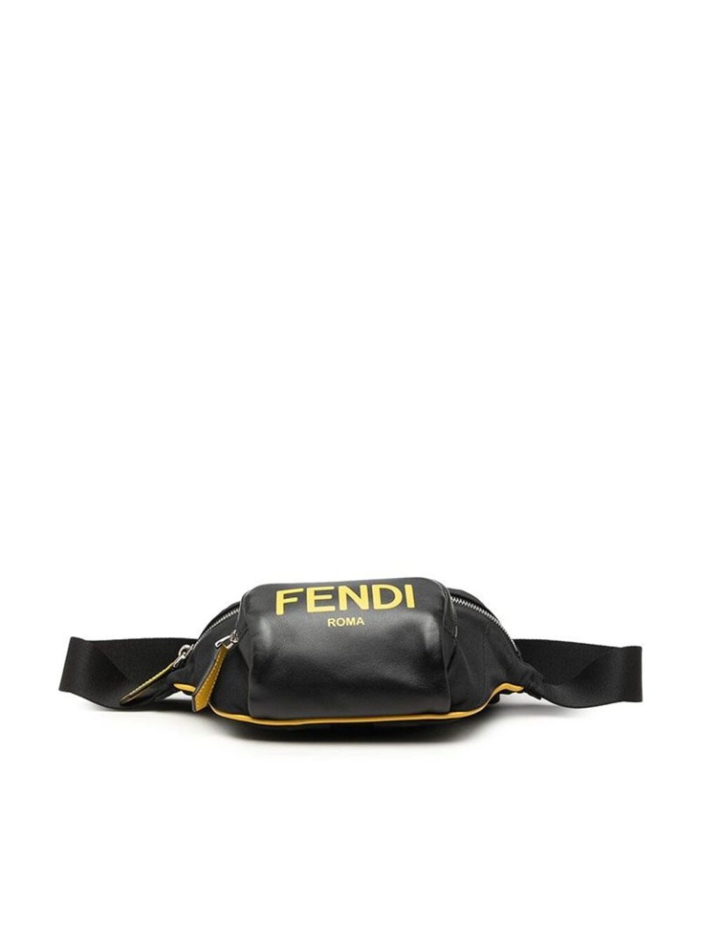Fendi Belt Bag Black Yellow Nylon Leather - Picture 3 of 6